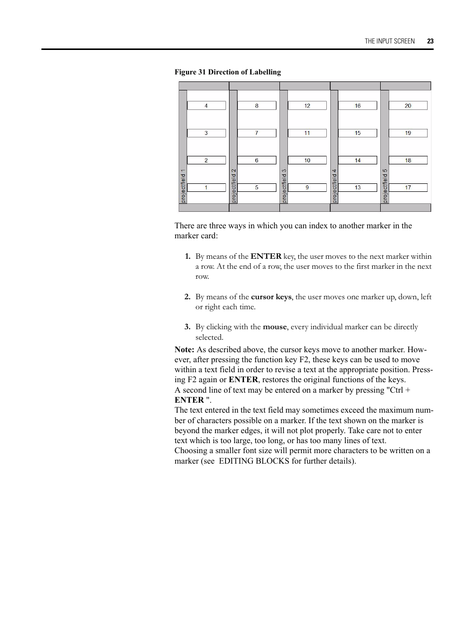 Figure 31 direction of labelling, Direction of labelling | Rockwell Automation Allen-Bradley Plot Software User Manual User Manual | Page 23 / 46