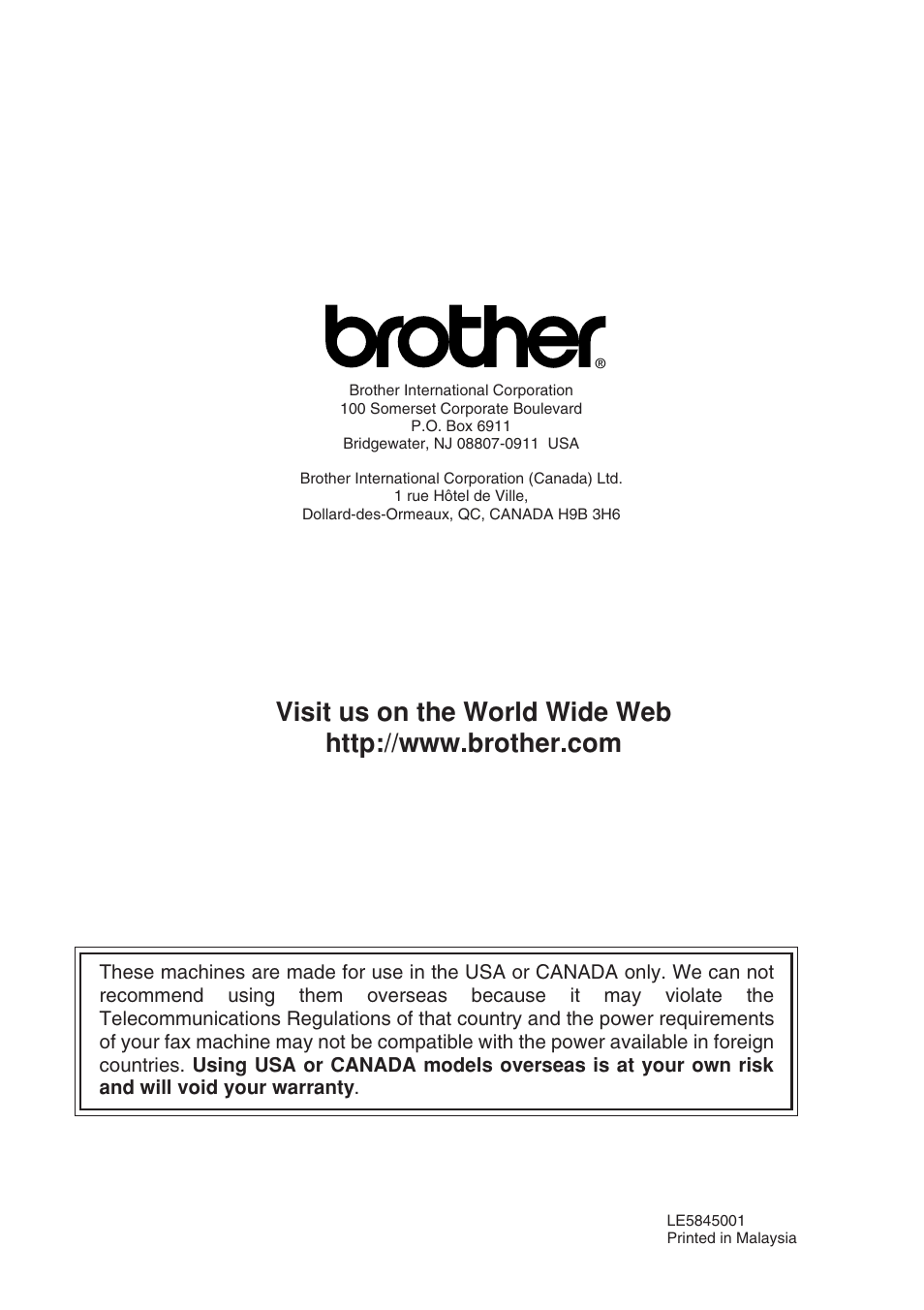 Brother IntelliFAX 1270e User Manual | Page 108 / 108