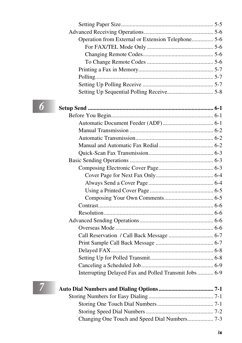 Brother IntelliFAX 1270e User Manual | Page 11 / 108