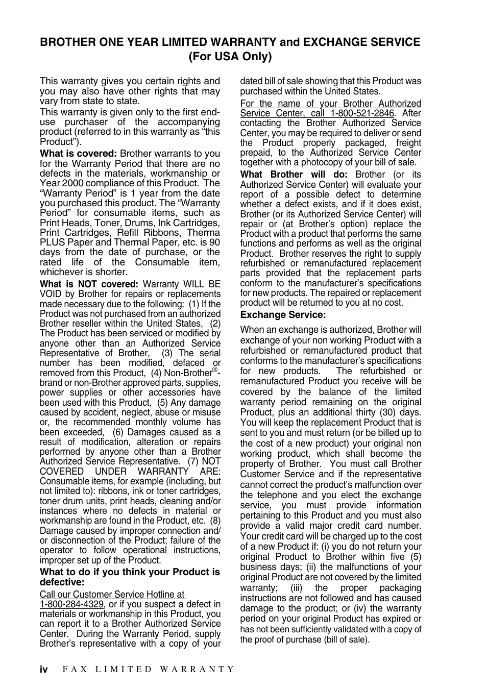 Brother IntelliFAX 1270e User Manual | Page 6 / 108