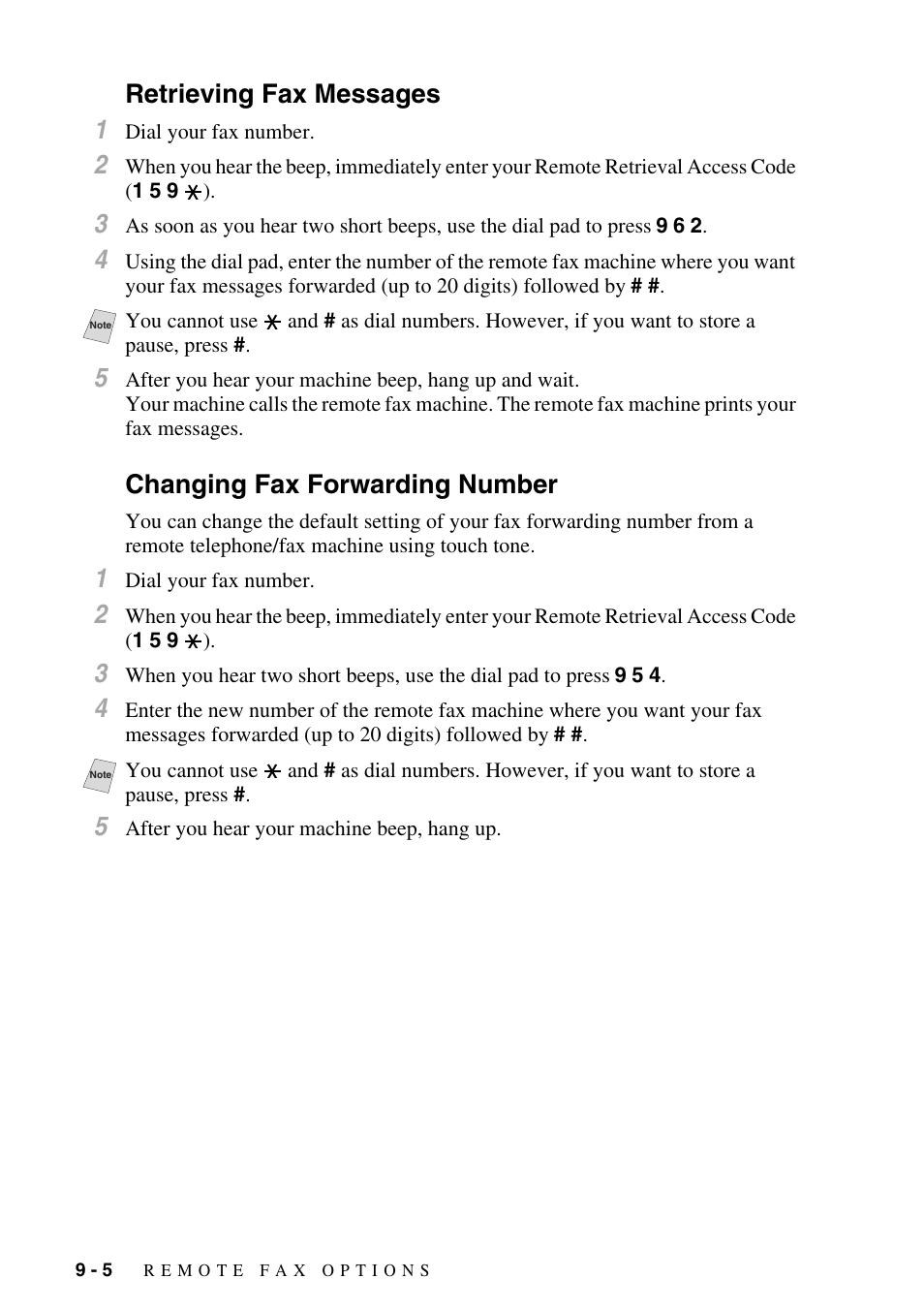 Retrieving fax messages, Changing fax forwarding number, Retrieving fax messages 1 | Brother IntelliFAX 1270e User Manual | Page 78 / 108