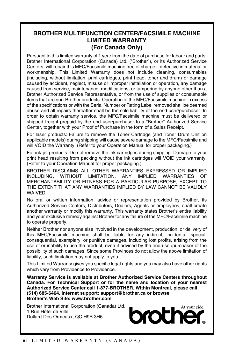 Brother IntelliFAX 1270e User Manual | Page 8 / 108