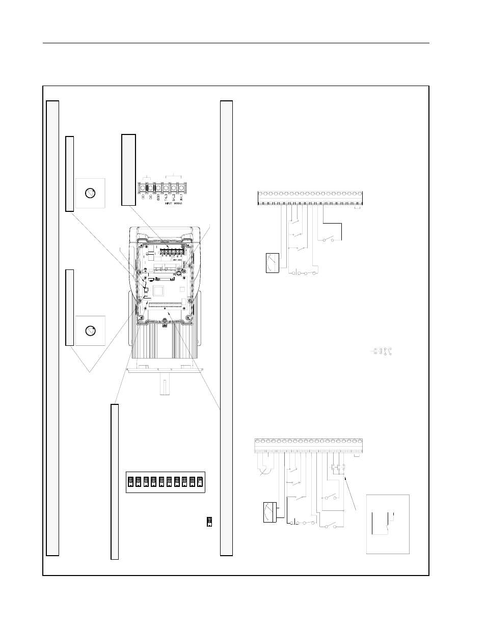 Installation overview, Control sign al terminal block conn ection s, Selectors an d con nectors | Lo ca l op erato r co ntrol un it sta nda rd un it | Rockwell Automation 1329I Integrated AC Drive/Motor, Series A User Manual | Page 6 / 76