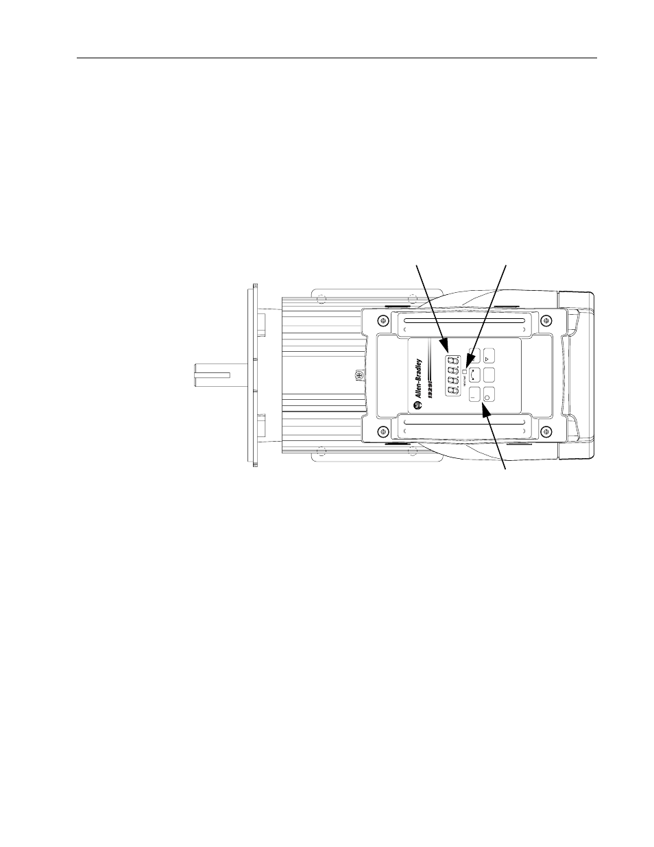 2 1329i local operator control unit, 1329i local operator control unit -3 | Rockwell Automation 1329I Integrated AC Drive/Motor, Series A User Manual | Page 9 / 76