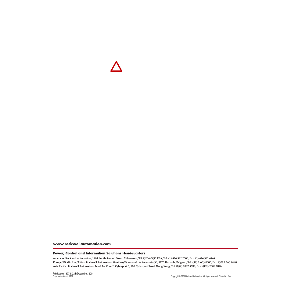 Ac tachometer parameter settings | Rockwell Automation 1397 AC Tachometer Interface Card User Manual | Page 8 / 8