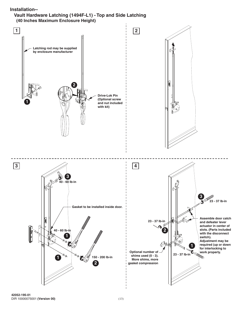 Rockwell Automation 1494F-N30_N60_N100_N200 (Series B) Fixed Depth Disconnect Switch (30A / 60A / 100A / 200A) User Manual | Page 13 / 20