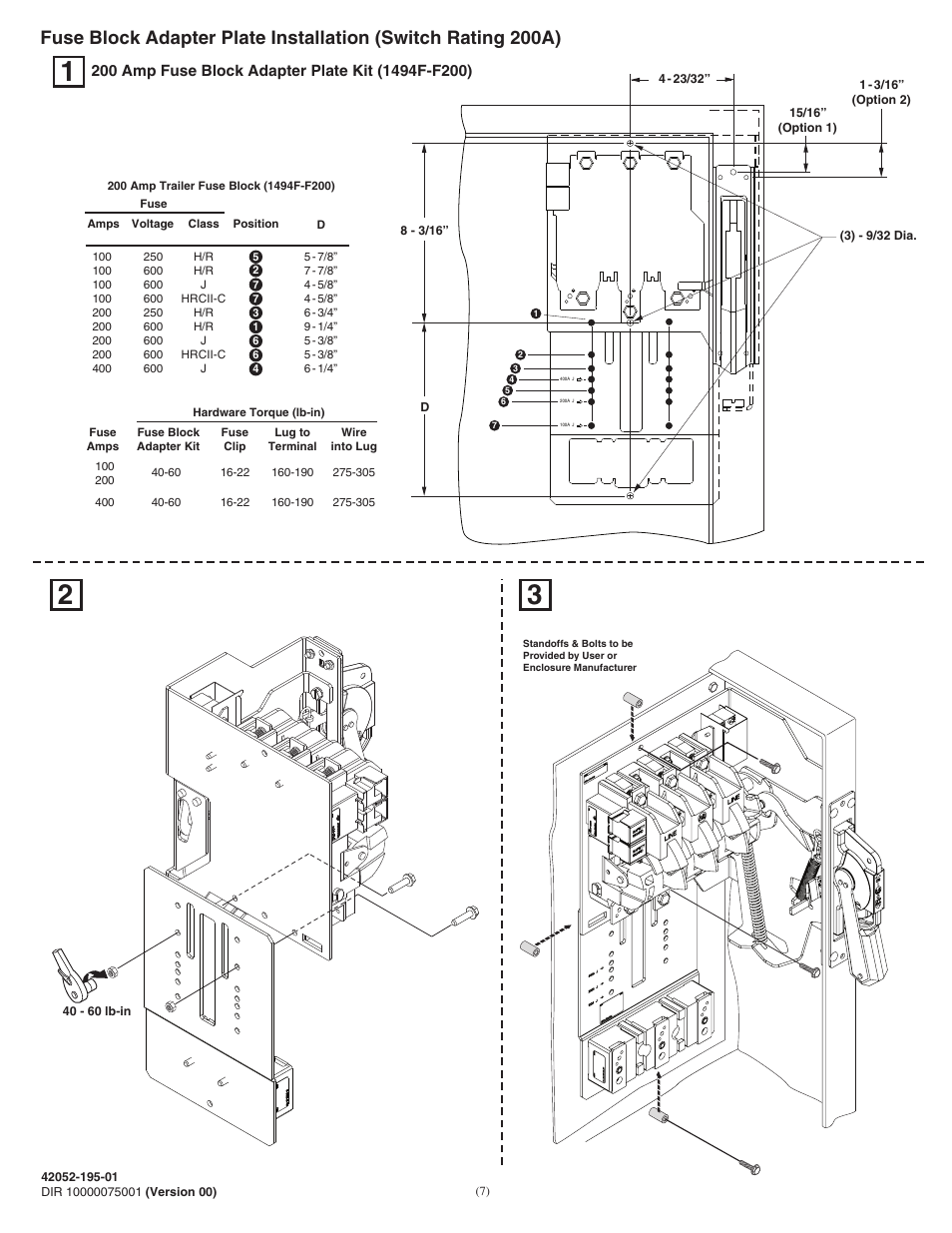 Rockwell Automation 1494F-N30_N60_N100_N200 (Series B) Fixed Depth Disconnect Switch (30A / 60A / 100A / 200A) User Manual | Page 7 / 20
