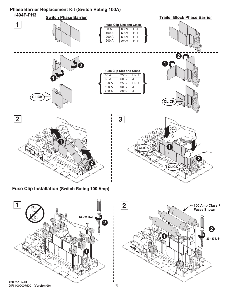 Rockwell Automation 1494F-N30_N60_N100_N200 (Series B) Fixed Depth Disconnect Switch (30A / 60A / 100A / 200A) User Manual | Page 9 / 20