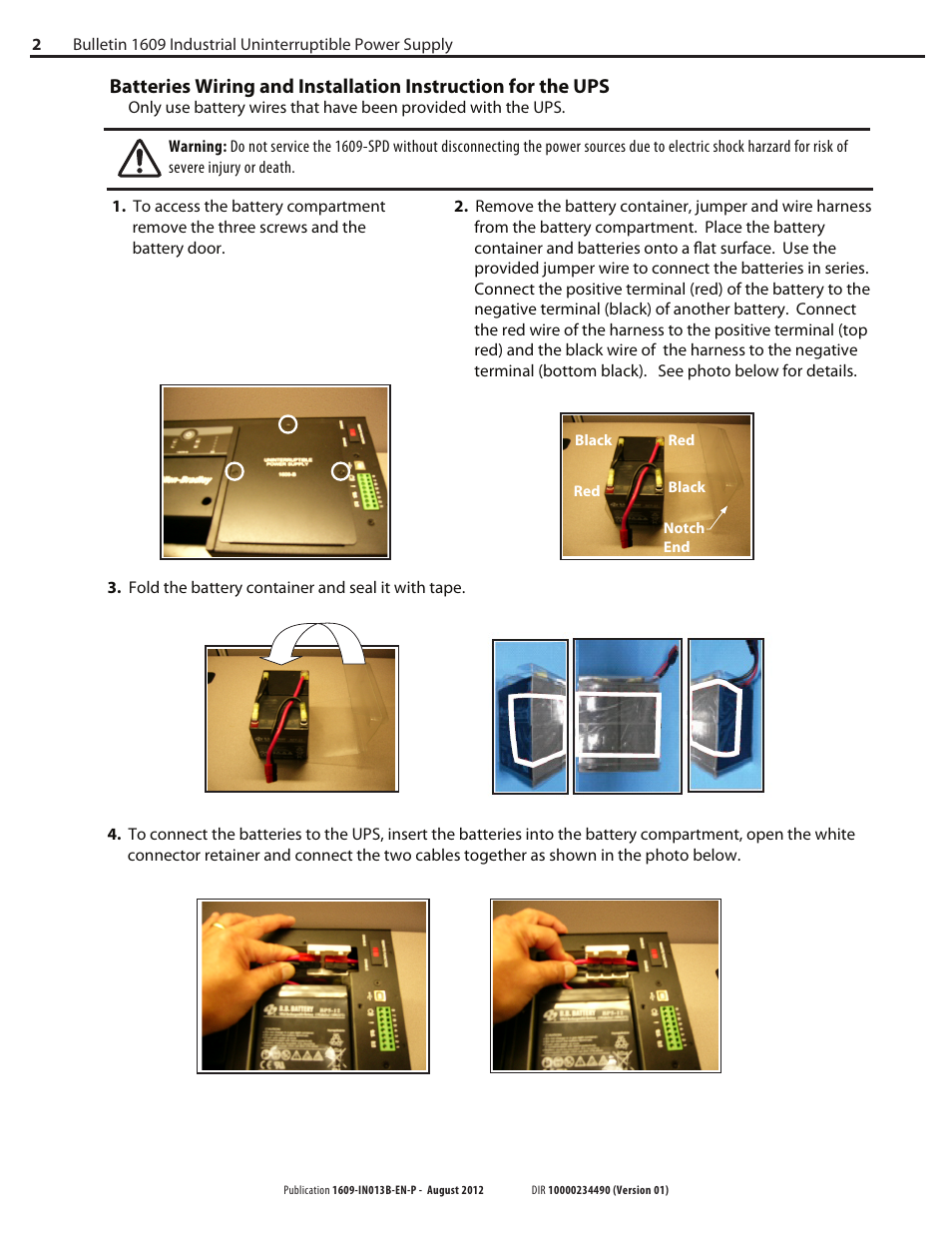 Rockwell Automation 1609 Industrial Uninterruptible Power Supply - Series B User Manual | Page 2 / 8