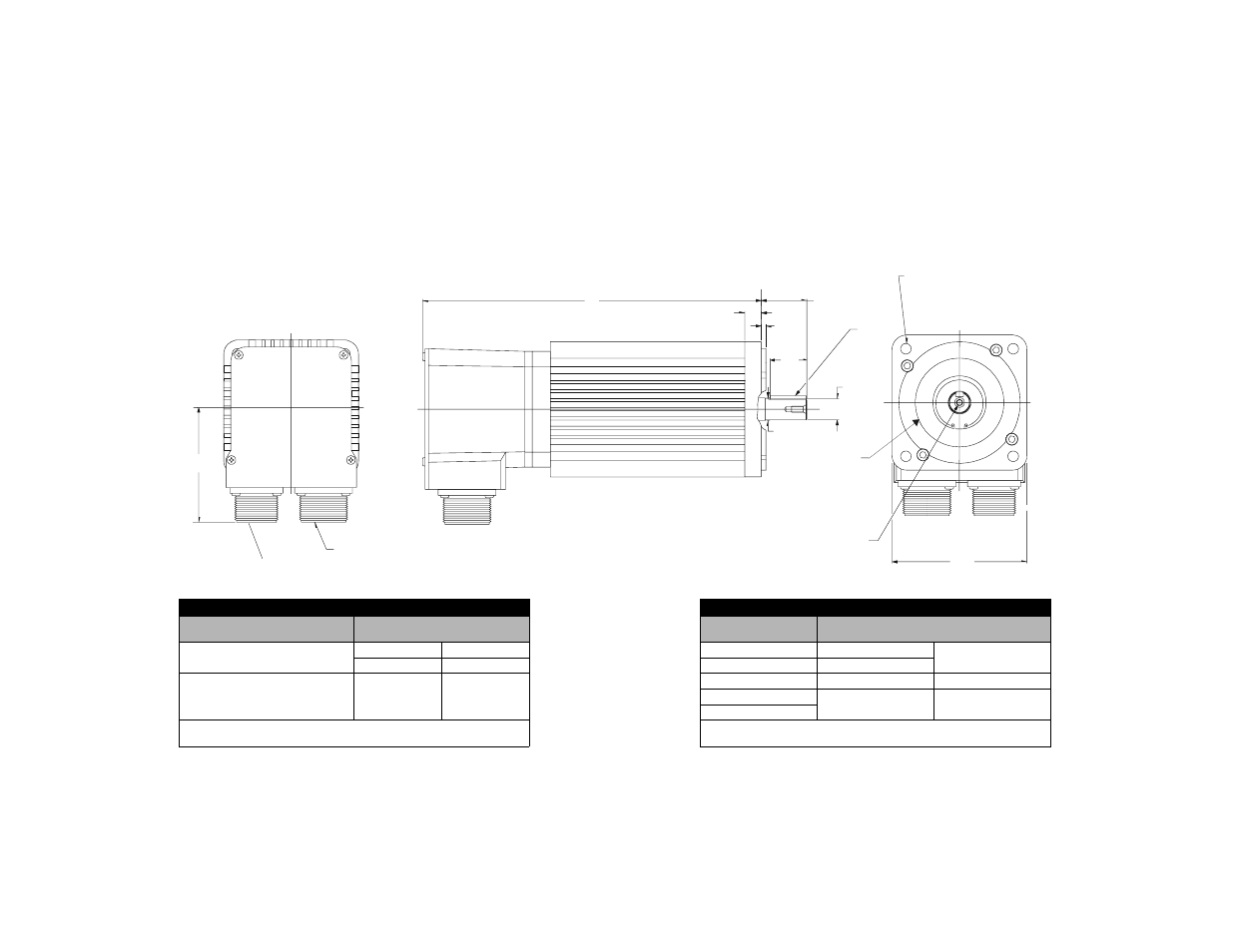 Dimensional data | Rockwell Automation 1398 H-Series Brushless Servo Motor Manual User Manual | Page 4 / 12