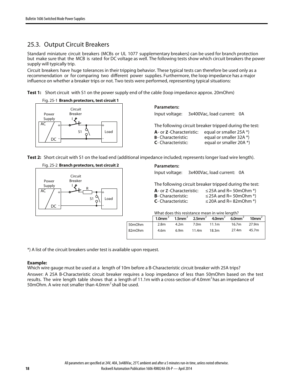 Output circuit breakers | Rockwell Automation 1606-XLE960DX-3N Power Supply Reference Manual User Manual | Page 18 / 22