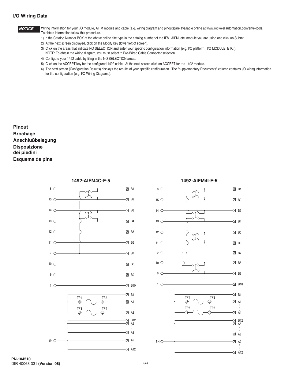 Rockwell Automation 1492-AIFM4C-F_AIFM4I-F-5 4 Channel Fusible Analog Input Interface Modules User Manual | Page 4 / 6