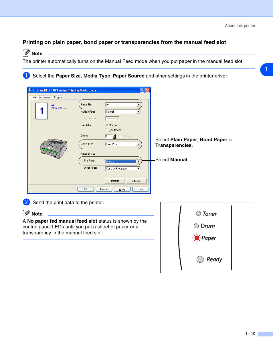 Brother HL-2030 User Manual | Page 17 / 110