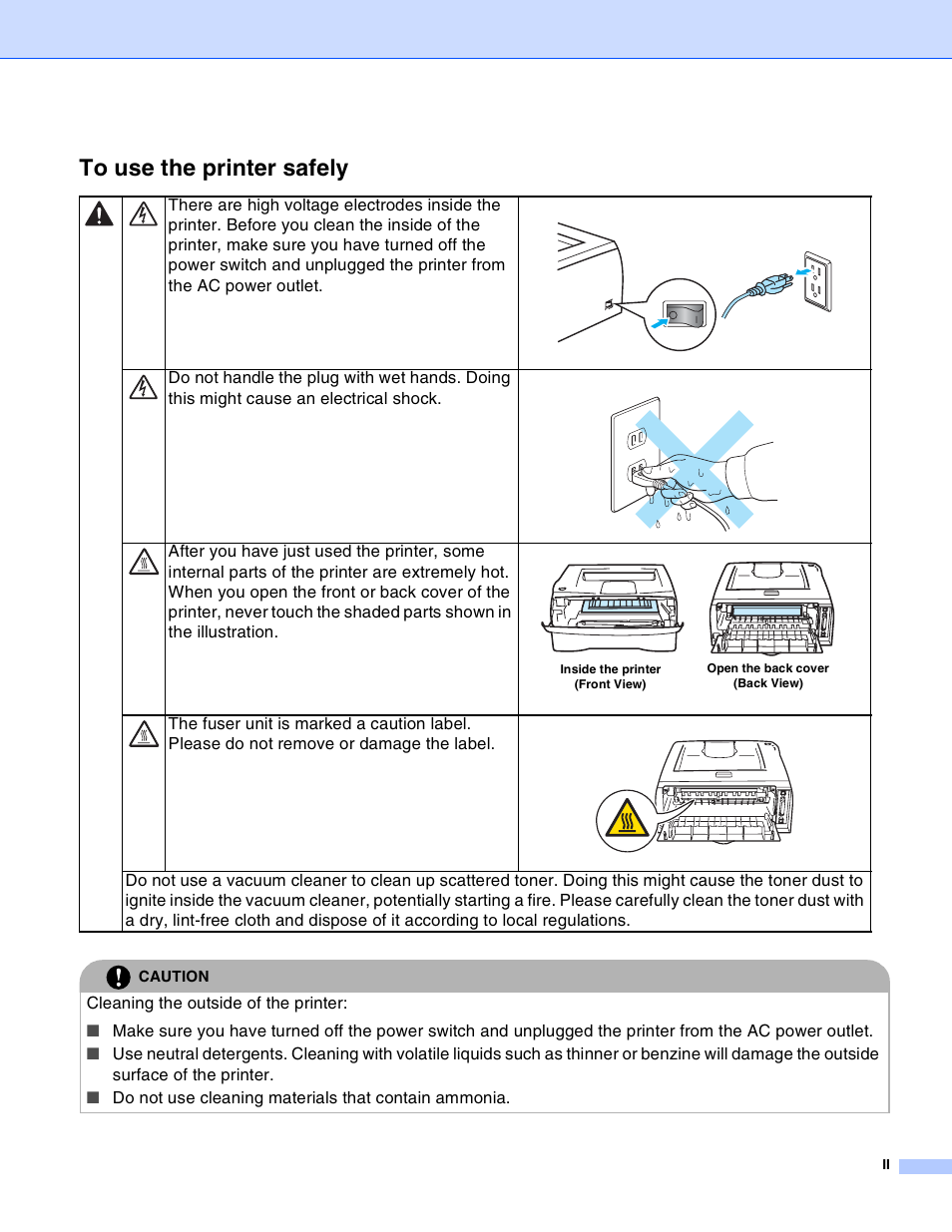 Brother HL-2030 User Manual | Page 3 / 110