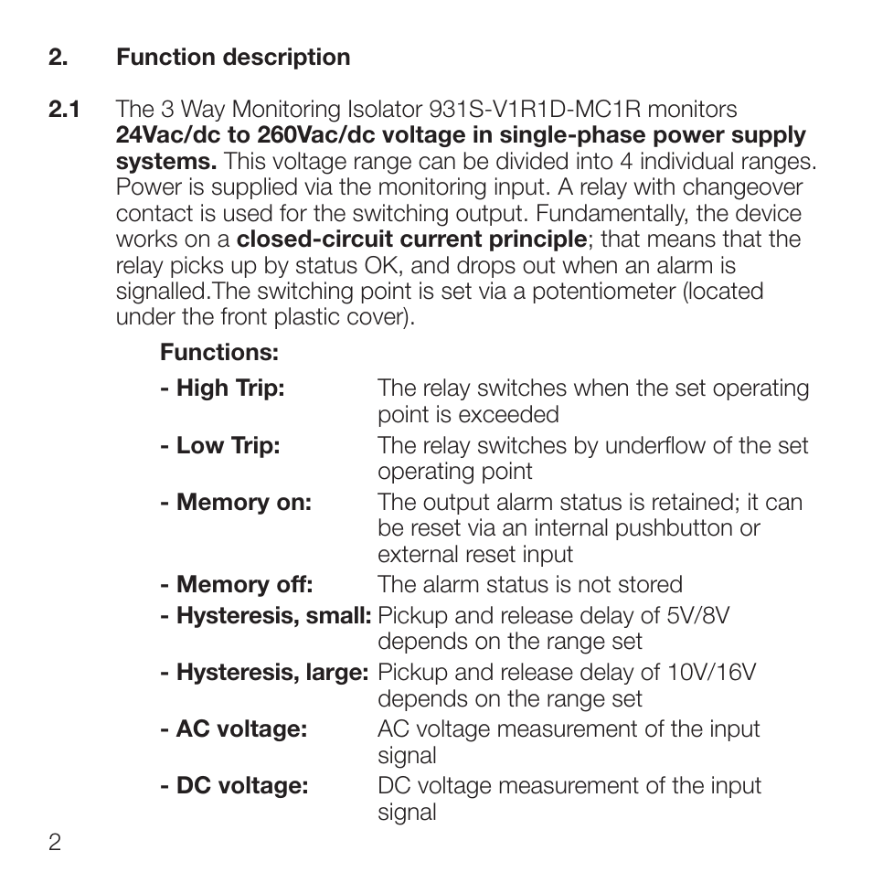Rockwell Automation 931S-V1R1D-MC1R Isolator, Monitoring User Manual | Page 4 / 26