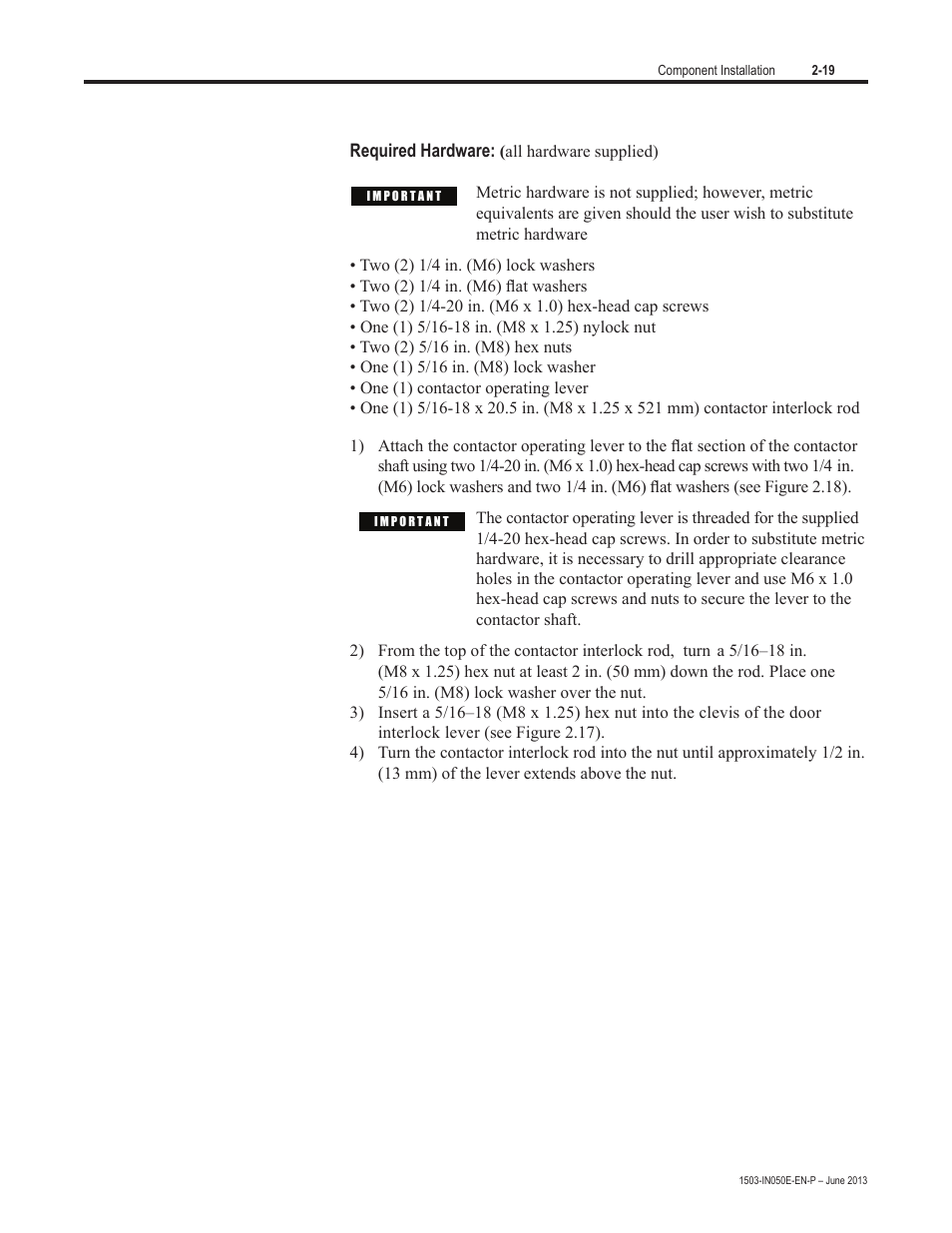 Rockwell Automation 1503 OEM Starter Frame Components Installation Manual User Manual | Page 27 / 58