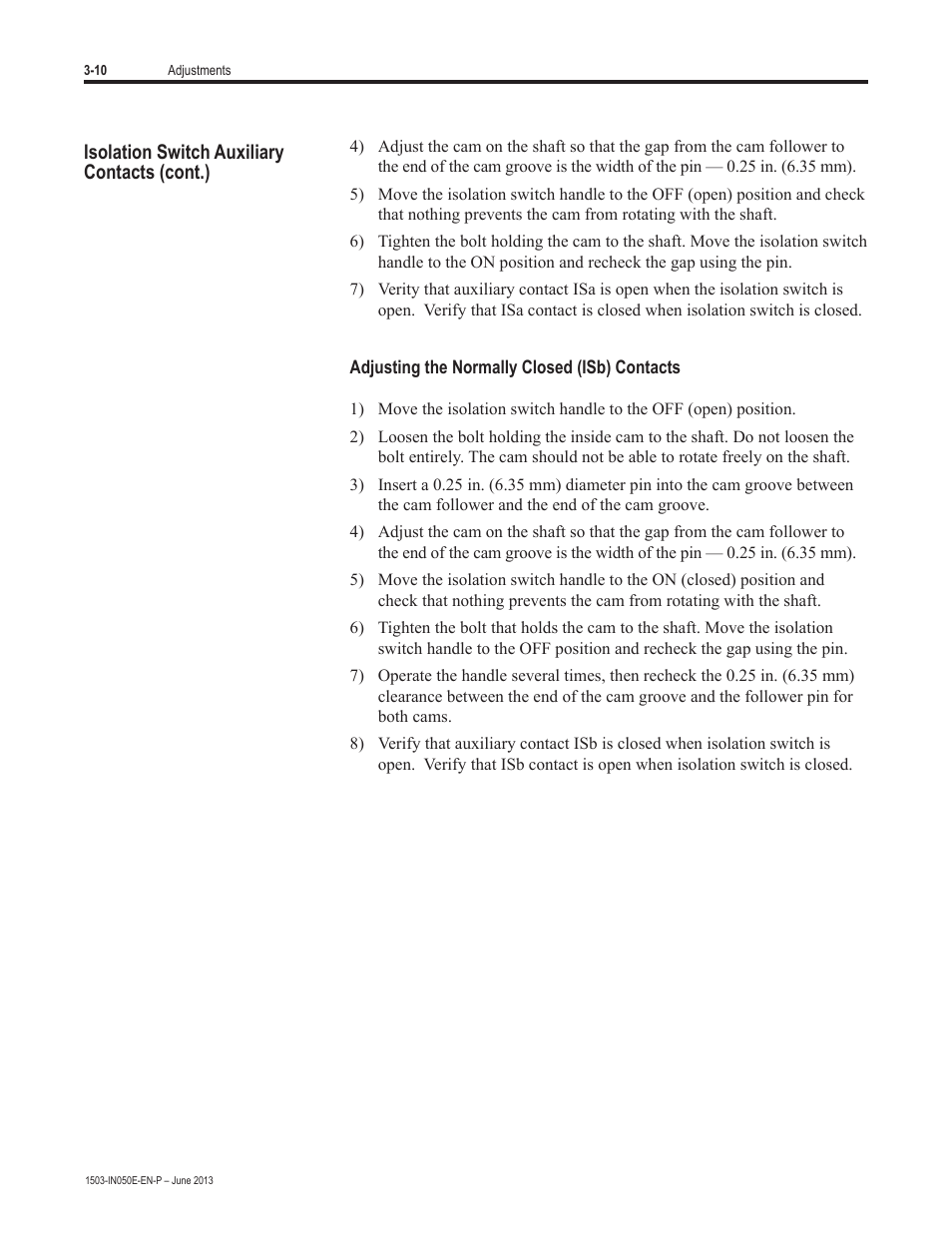Rockwell Automation 1503 OEM Starter Frame Components Installation Manual User Manual | Page 44 / 58