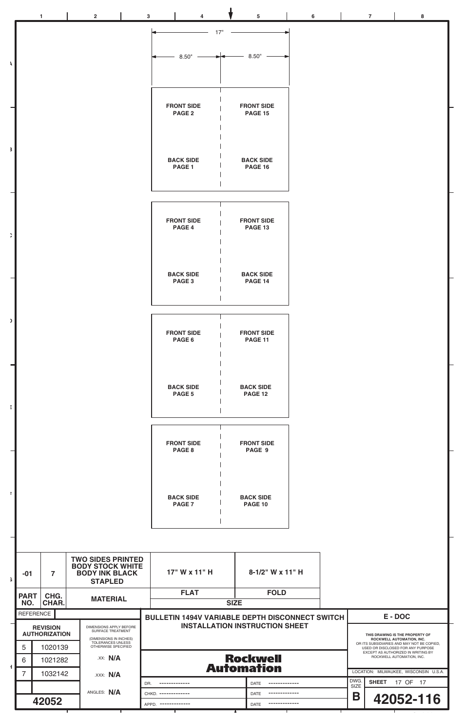 Rockwell Automation 1494V-DS30 - DSX200 Disconnect Switch and Accessories User Manual | Page 17 / 32