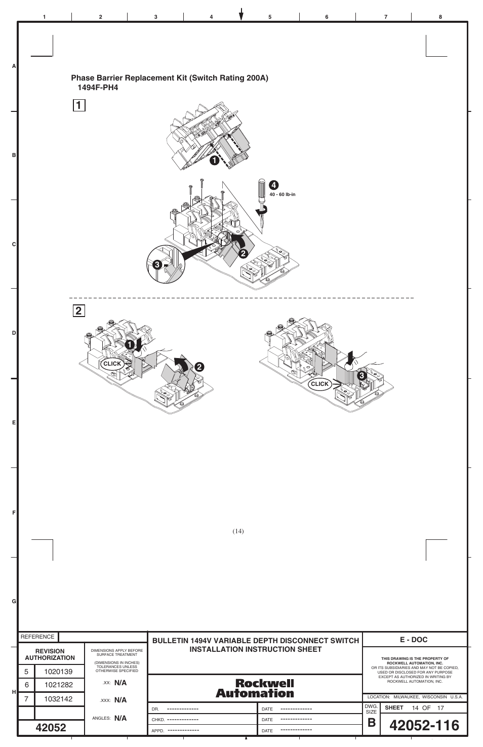Rockwell Automation 1494V-DS30 - DSX200 Disconnect Switch and Accessories User Manual | Page 30 / 32