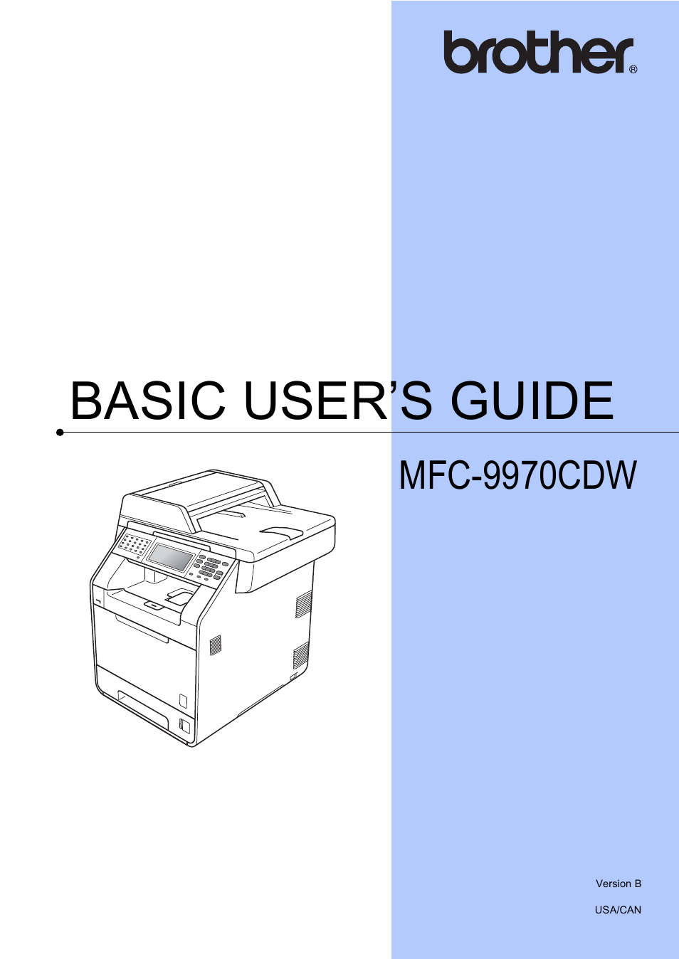 Brother Copier/Printer MFC-9970CDW User Manual | 214 pages