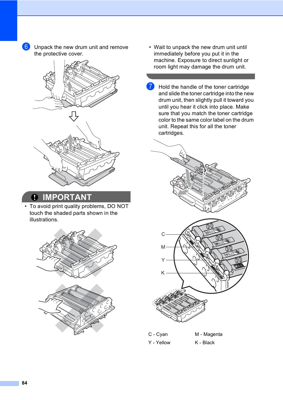 Important | Brother Copier/Printer MFC-9970CDW User Manual | Page 100 / 214