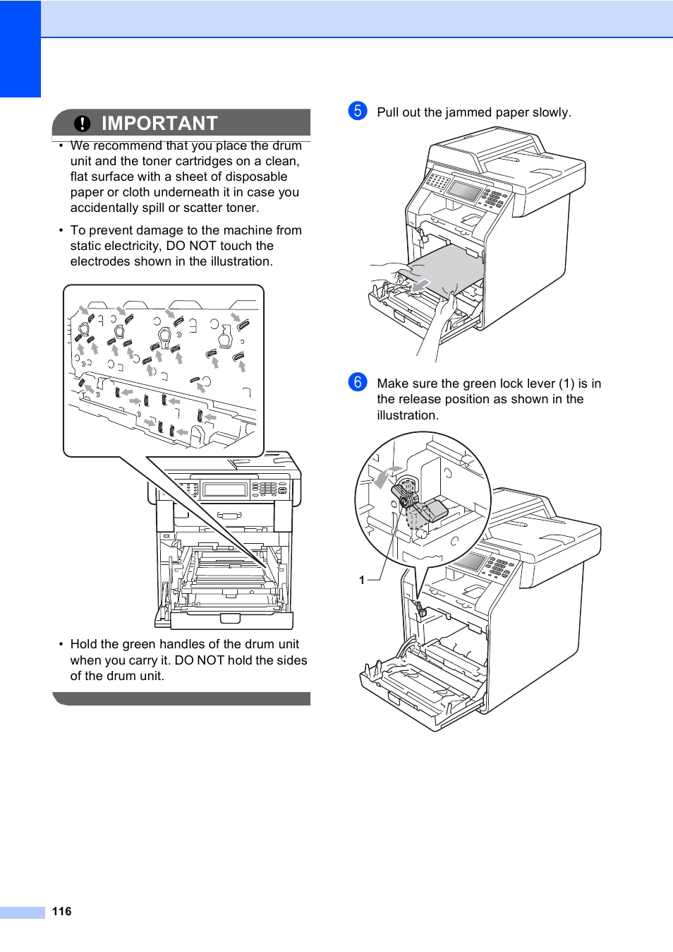 Important | Brother Copier/Printer MFC-9970CDW User Manual | Page 132 / 214