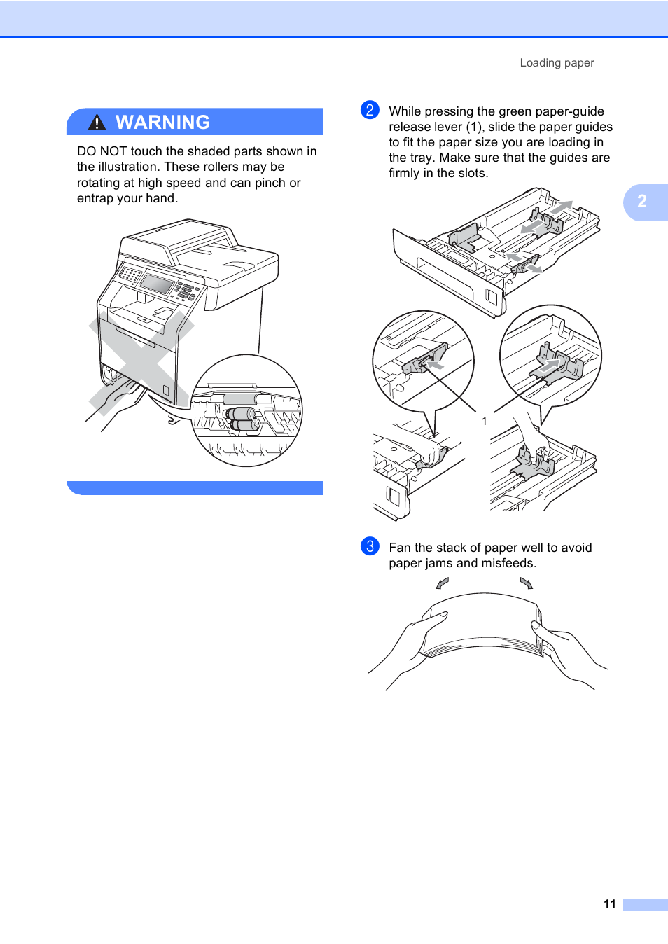 Warning | Brother Copier/Printer MFC-9970CDW User Manual | Page 27 / 214