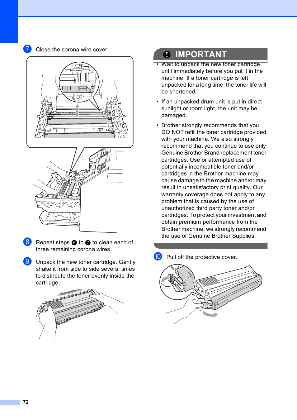 Important | Brother Copier/Printer MFC-9970CDW User Manual | Page 88 / 214