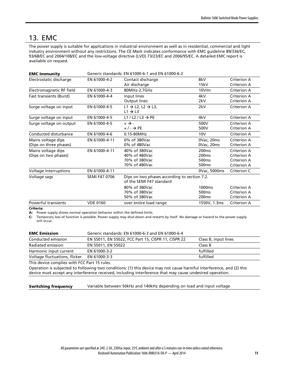 Rockwell Automation 1606-XLE240F-3 Power Supply Reference Manual User Manual | Page 11 / 24