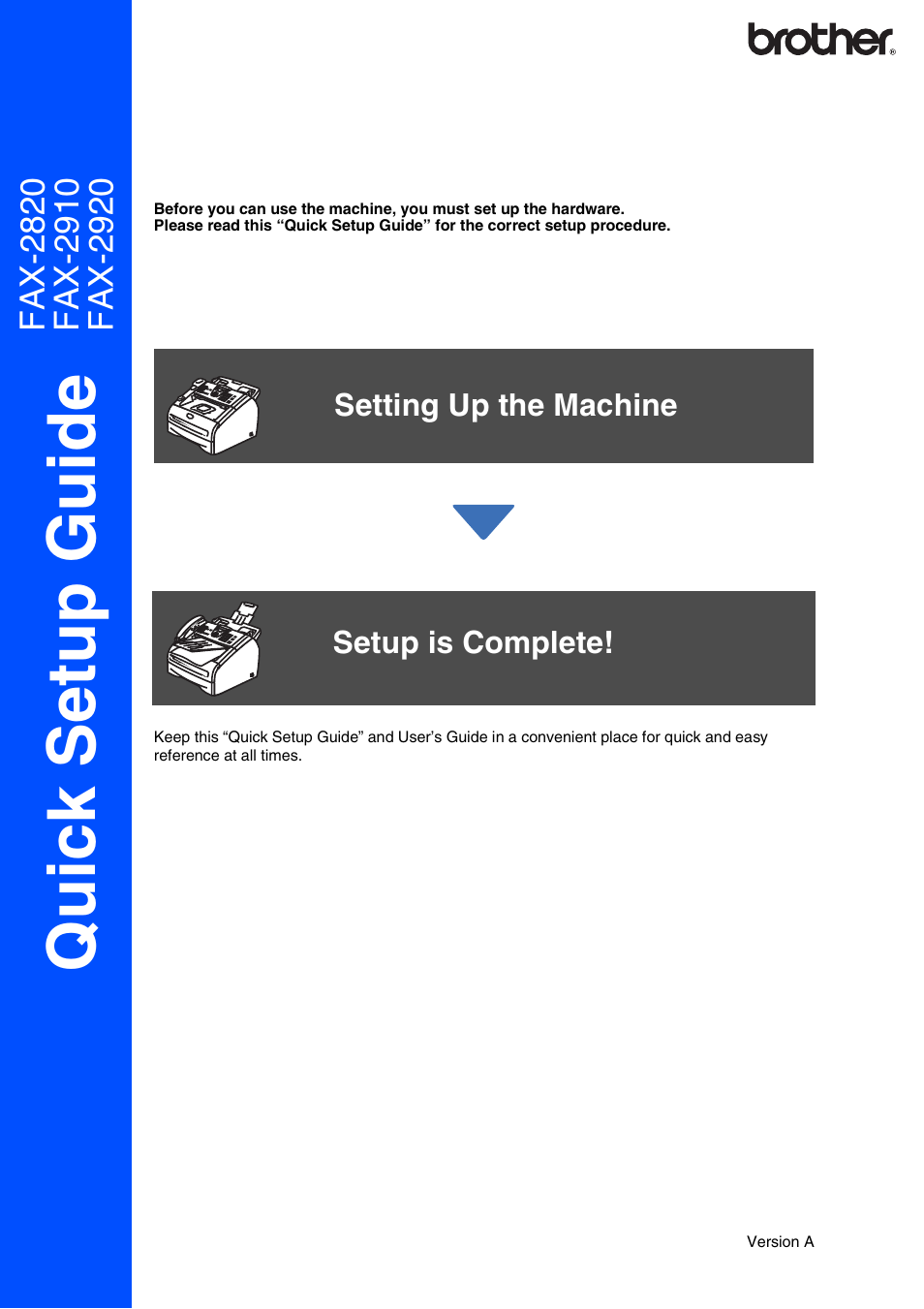 Brother IntelliFax-2820 User Manual | 12 pages