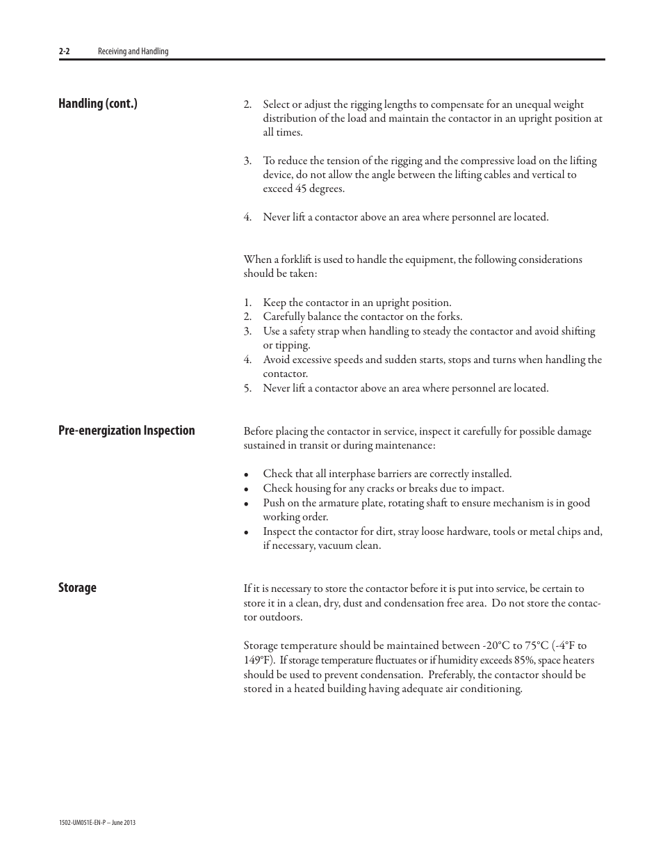 Rockwell Automation 1502 Medium Voltage Contactor, 800A (Series D and E) User Manual | Page 14 / 58