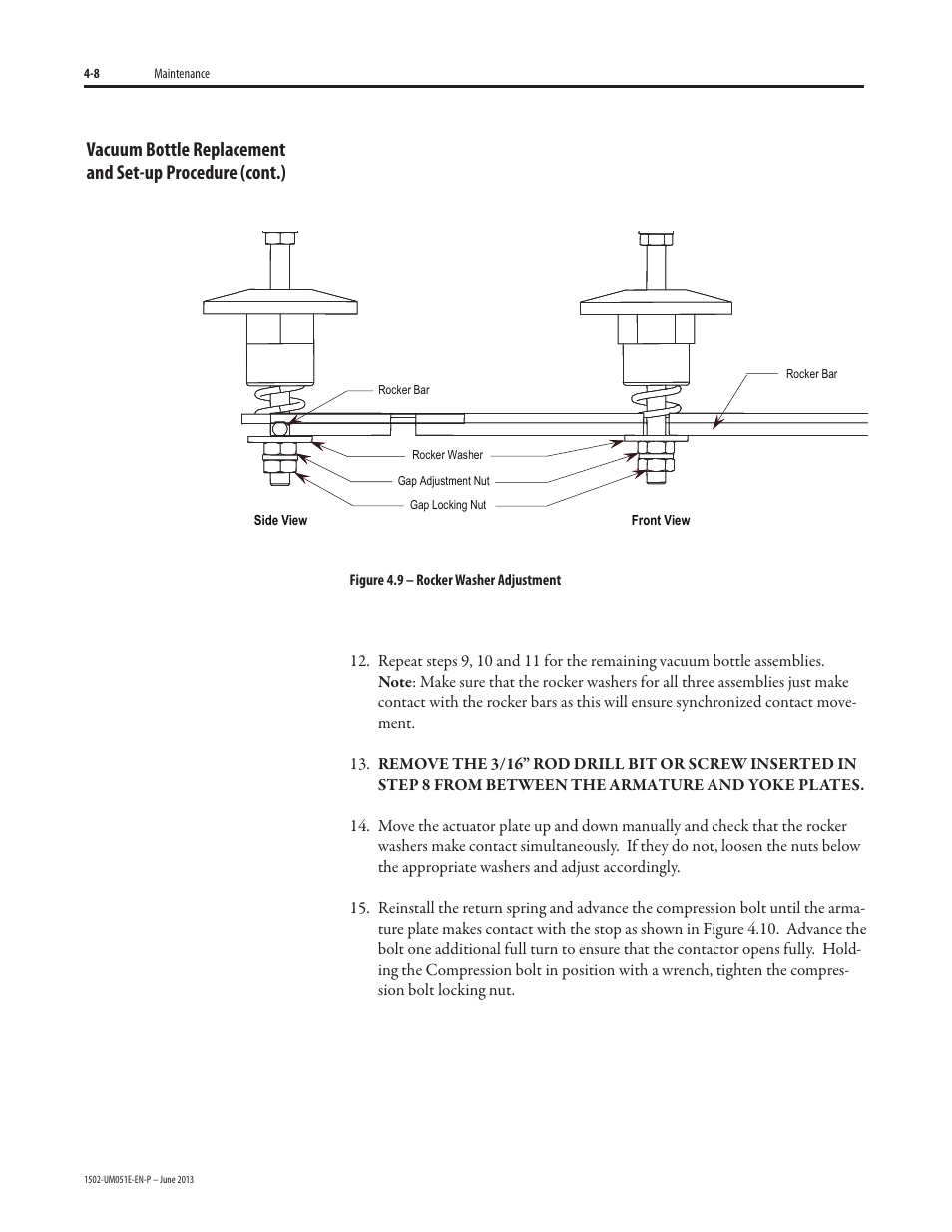 Rockwell Automation 1502 Medium Voltage Contactor, 800A (Series D and E) User Manual | Page 37 / 58