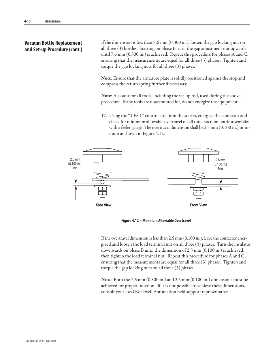 Rockwell Automation 1502 Medium Voltage Contactor, 800A (Series D and E) User Manual | Page 39 / 58