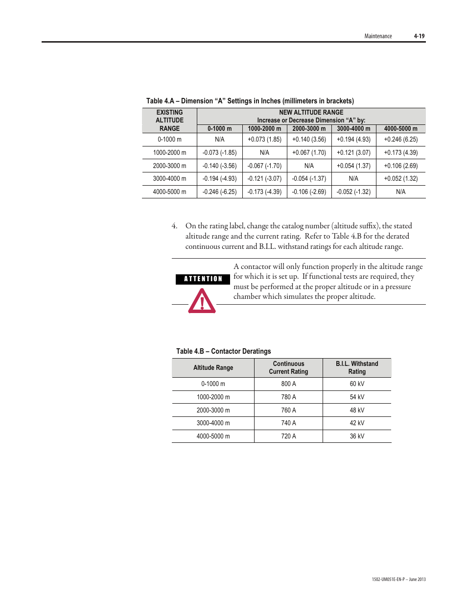 Rockwell Automation 1502 Medium Voltage Contactor, 800A (Series D and E) User Manual | Page 48 / 58
