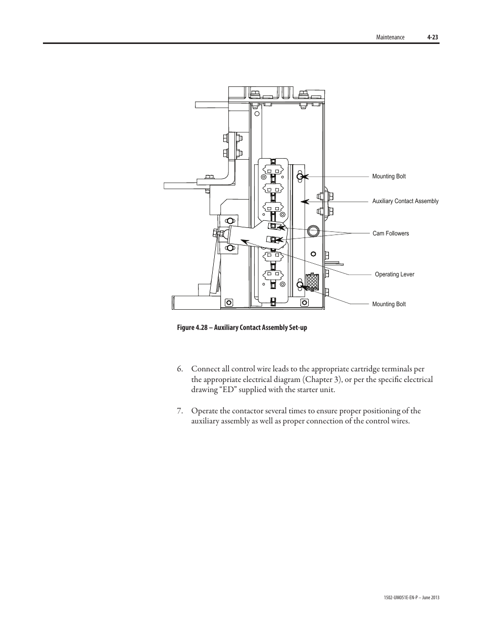 Rockwell Automation 1502 Medium Voltage Contactor, 800A (Series D and E) User Manual | Page 52 / 58