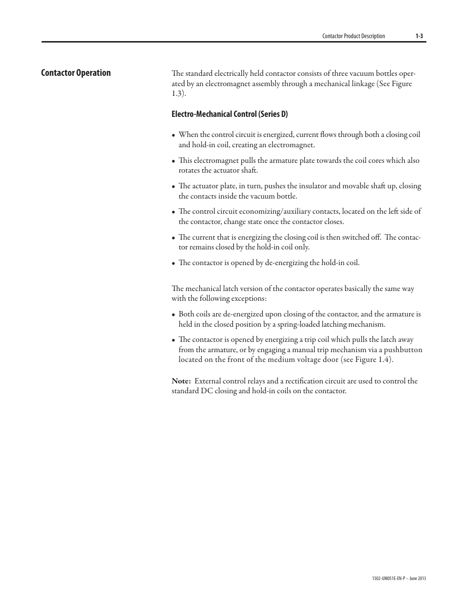 Rockwell Automation 1502 Medium Voltage Contactor, 800A (Series D and E) User Manual | Page 7 / 58