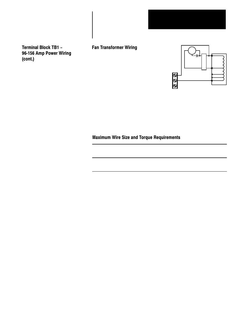 Fan transformer wiring | Rockwell Automation 1336VT 5-300 AMP (2.2-160KW) User Manual | Page 55 / 118