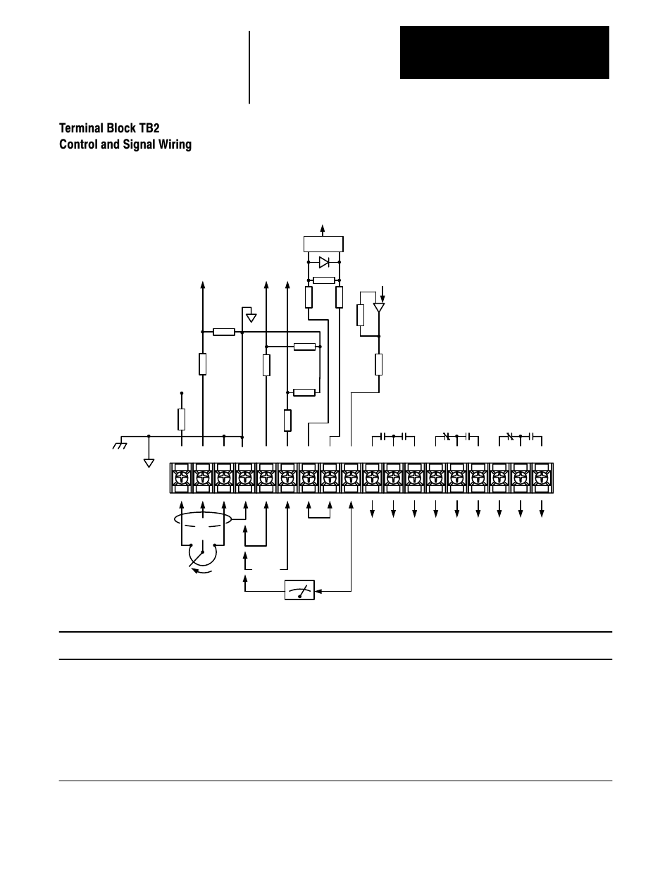 Terminal block tb2, Control and signal wiring, Wiring chapter 6 | Rockwell Automation 1336VT 5-300 AMP (2.2-160KW) User Manual | Page 61 / 118