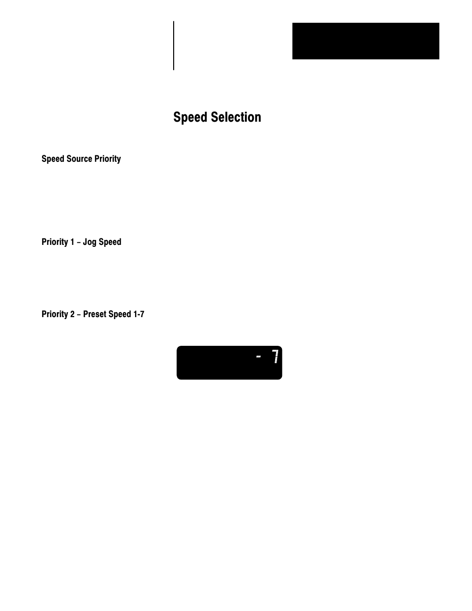 Speed selection | Rockwell Automation 1336VT 5-300 AMP (2.2-160KW) User Manual | Page 74 / 118