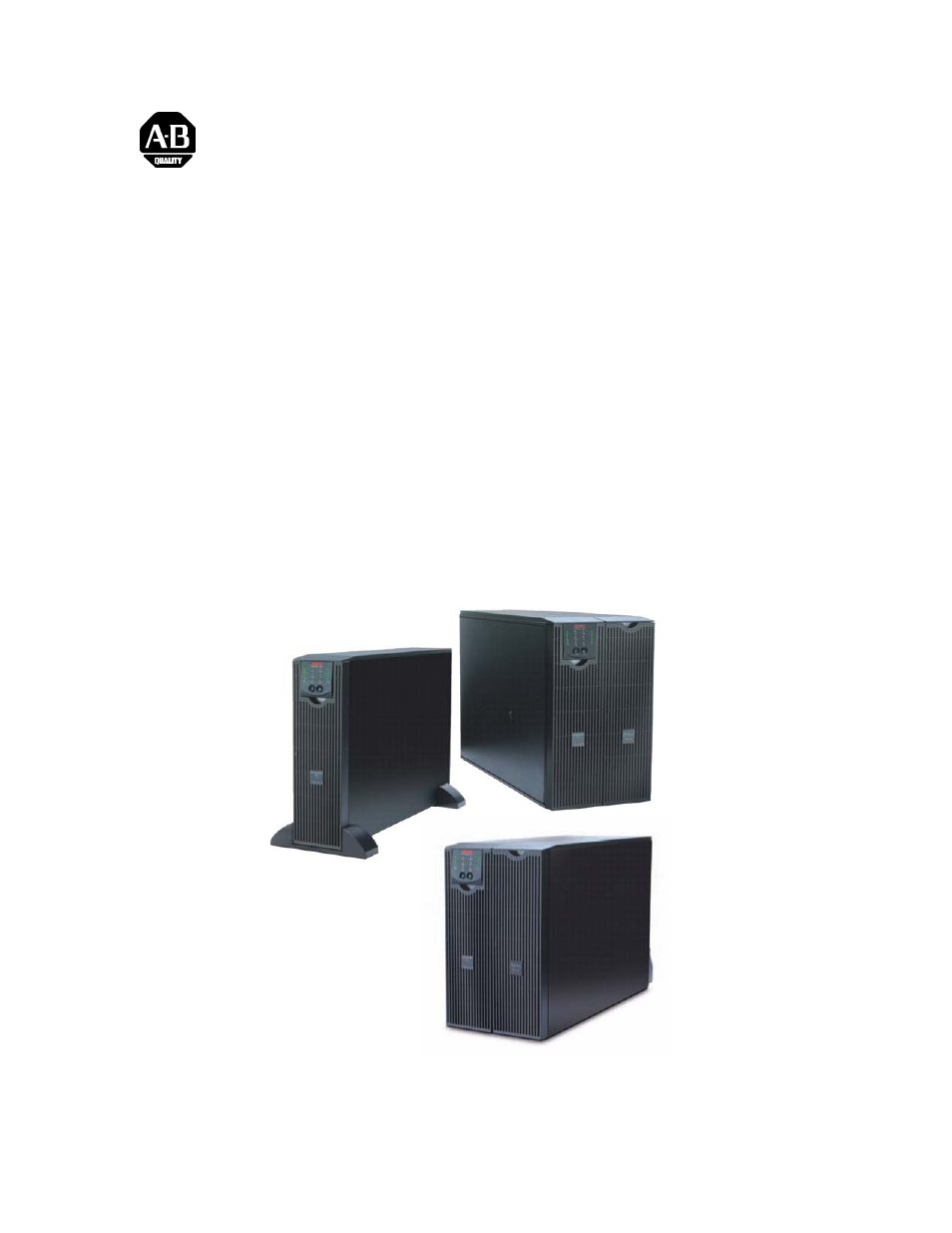 Rockwell Automation 1609-P10000E Quick Start Guide for 8000 / 10000 VA Uninterruptible Power Supply User Manual | 48 pages