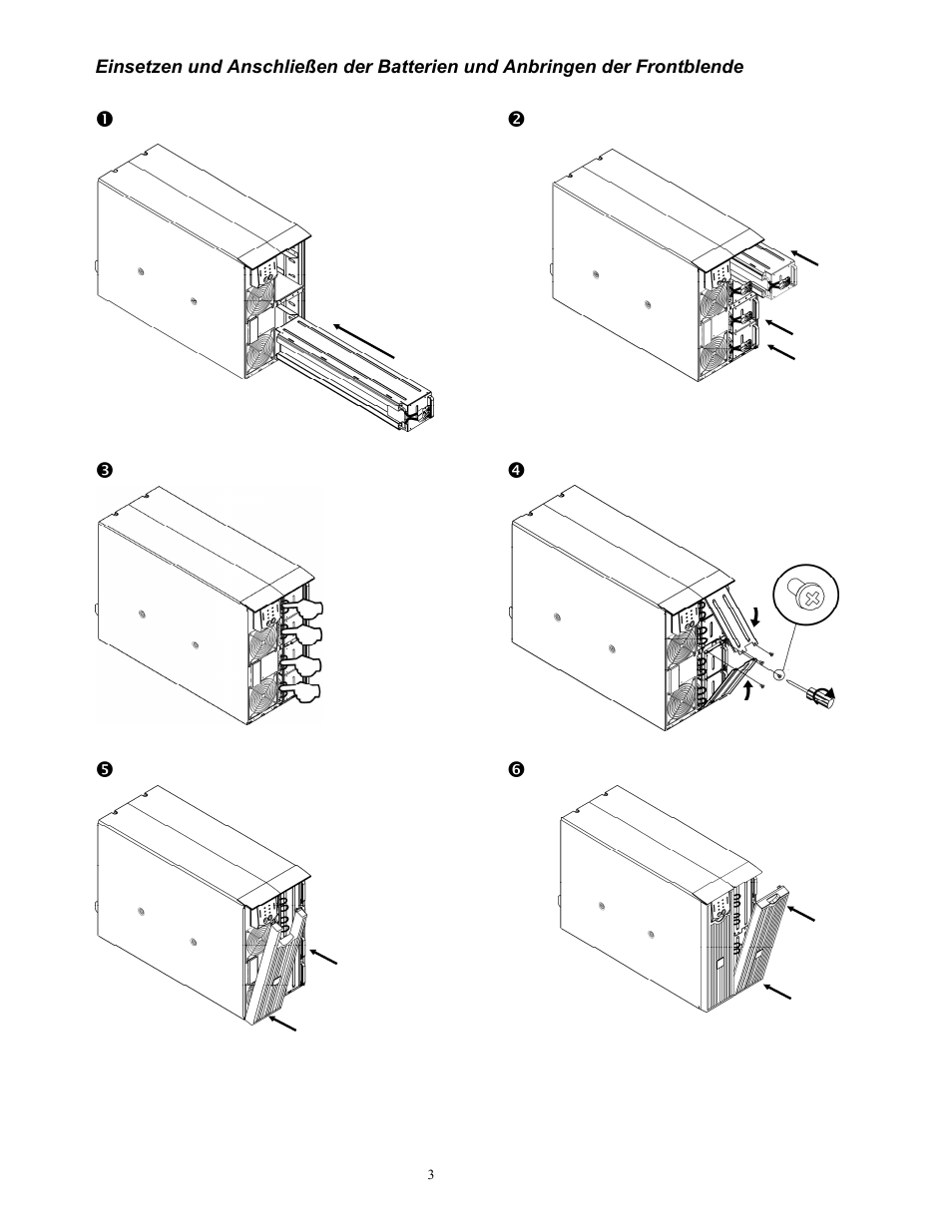 Rockwell Automation 1609-P10000E Quick Start Guide for 8000 / 10000 VA Uninterruptible Power Supply User Manual | Page 12 / 48