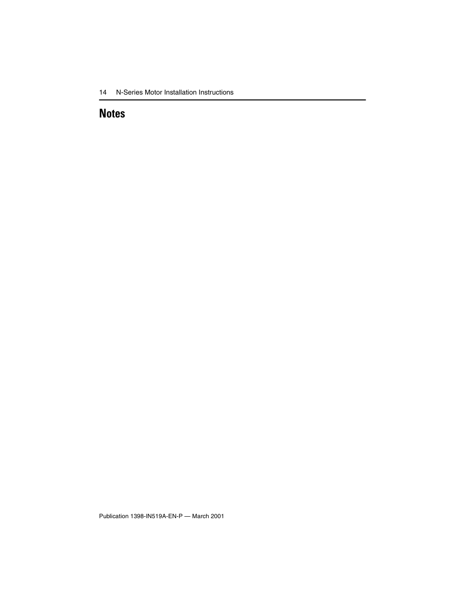 Rockwell Automation N-Series Brushless Servo Motor  User Manual | Page 14 / 16