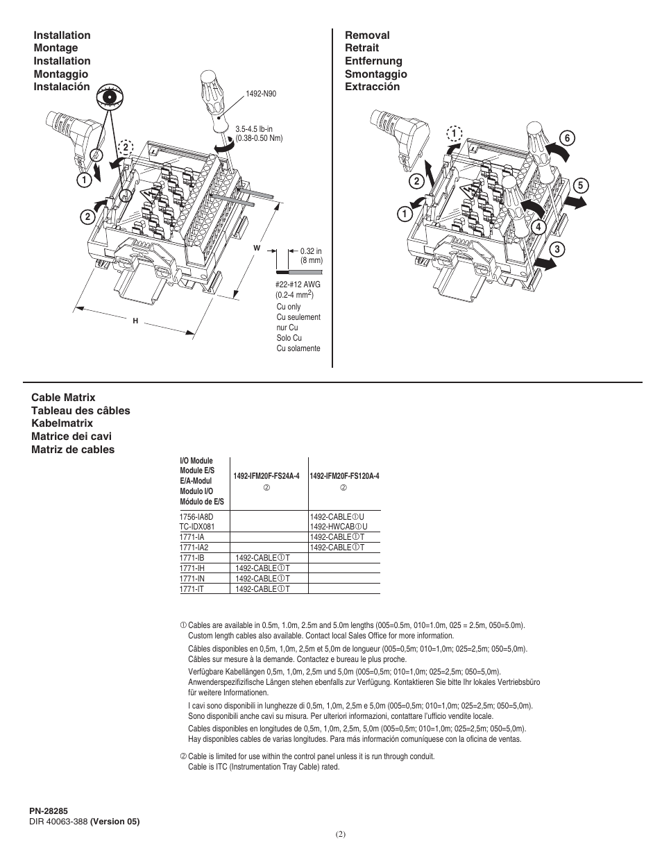 Rockwell Automation 1492-IFM20F-xxx 8 Point 2-Group Isolated Fusible Interface Module for Inputs User Manual | Page 2 / 4