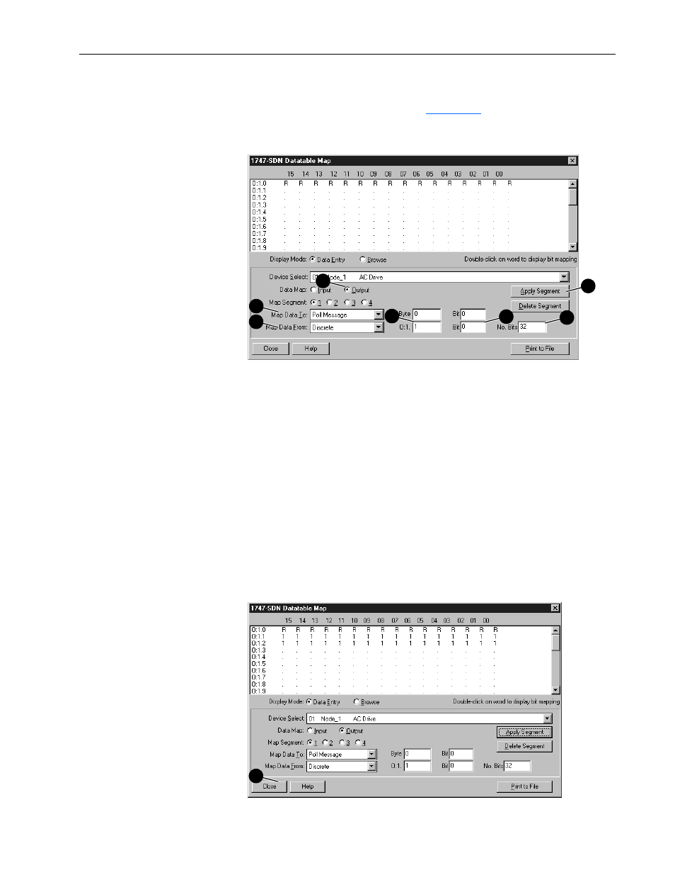Mapping the output i/o | Rockwell Automation 1329I DeviceNet Option FRN 1.XXX User Manual | Page 37 / 100