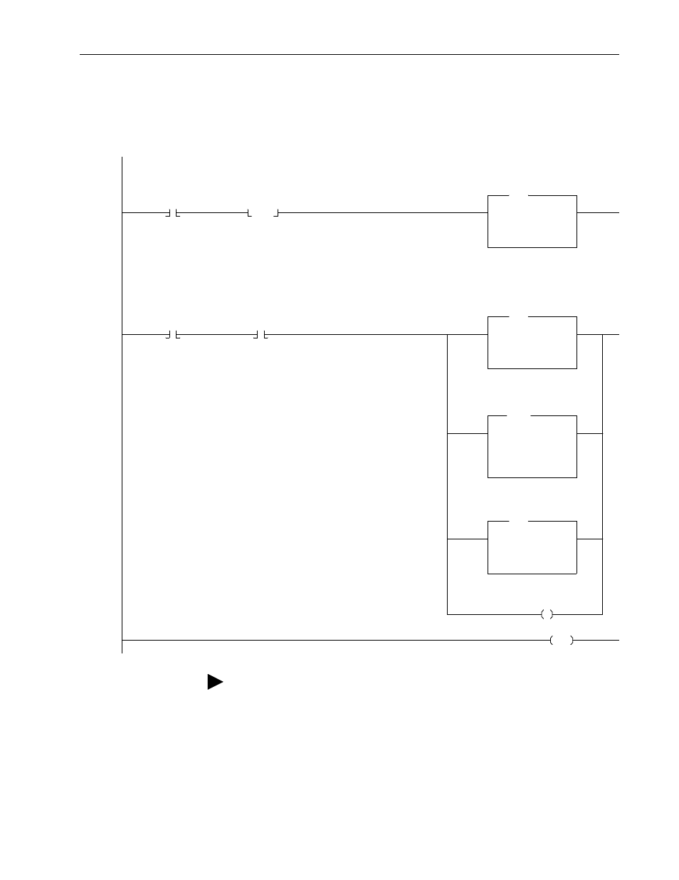 Figure 6.2, Example ladder logic program | Rockwell Automation 1329I DeviceNet Option FRN 1.XXX User Manual | Page 47 / 100