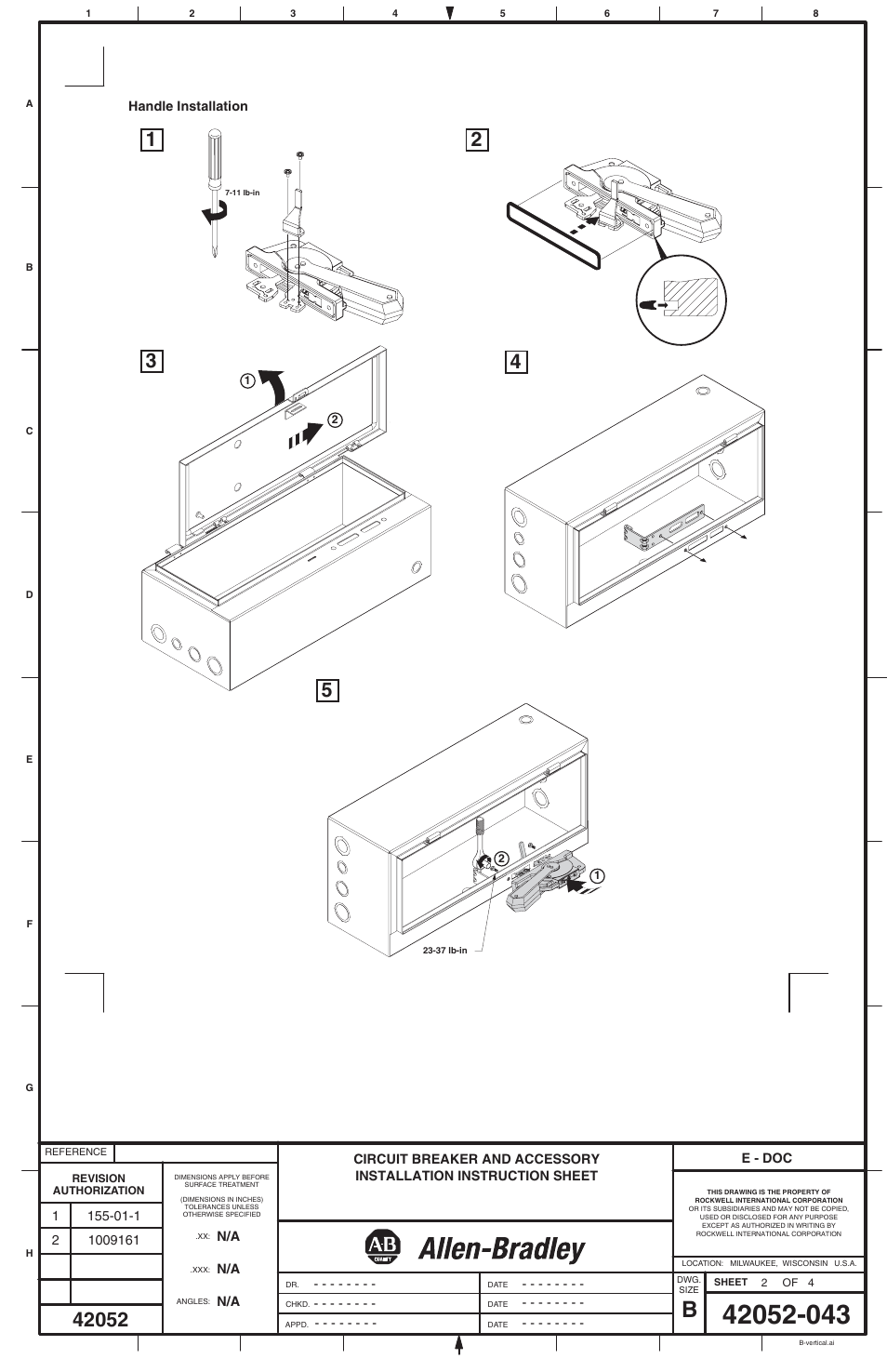 Rockwell Automation 1401-N60 - N66 Circuit Breaker User Manual | Page 2 / 4