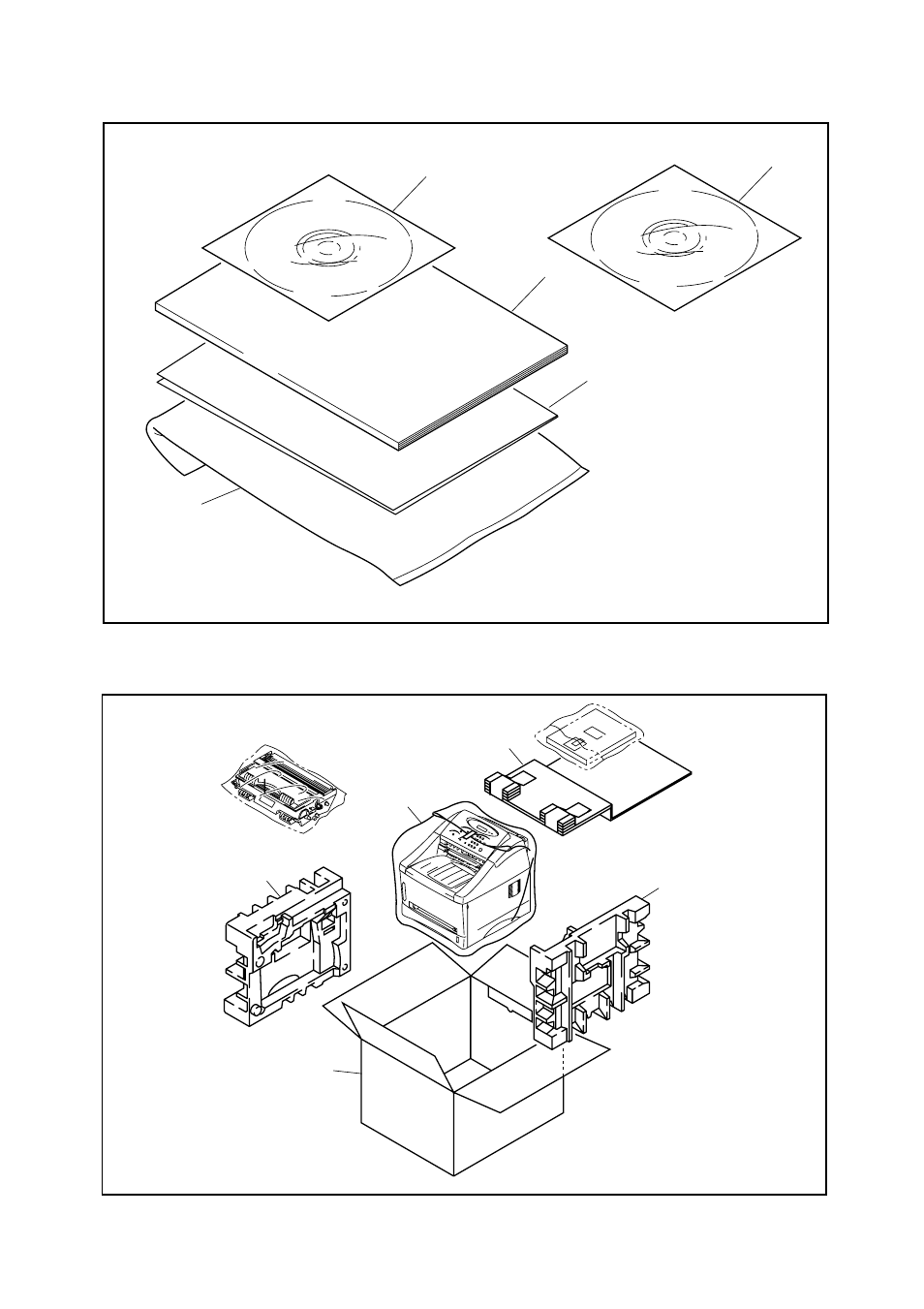 Drawing, Lj4291001, 1 cd assy us | Lj4308001, 1 cd assy eu, Lj8247001, 1 cd assy leg, Lj4292001, 1 set guide, us, Lj4309001 | Brother HL-P2500 User Manual | Page 26 / 27