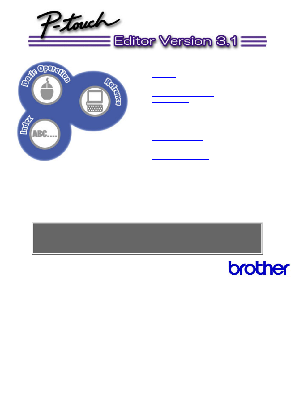 Brother P-TOUCH 3.1 User Manual | 203 pages