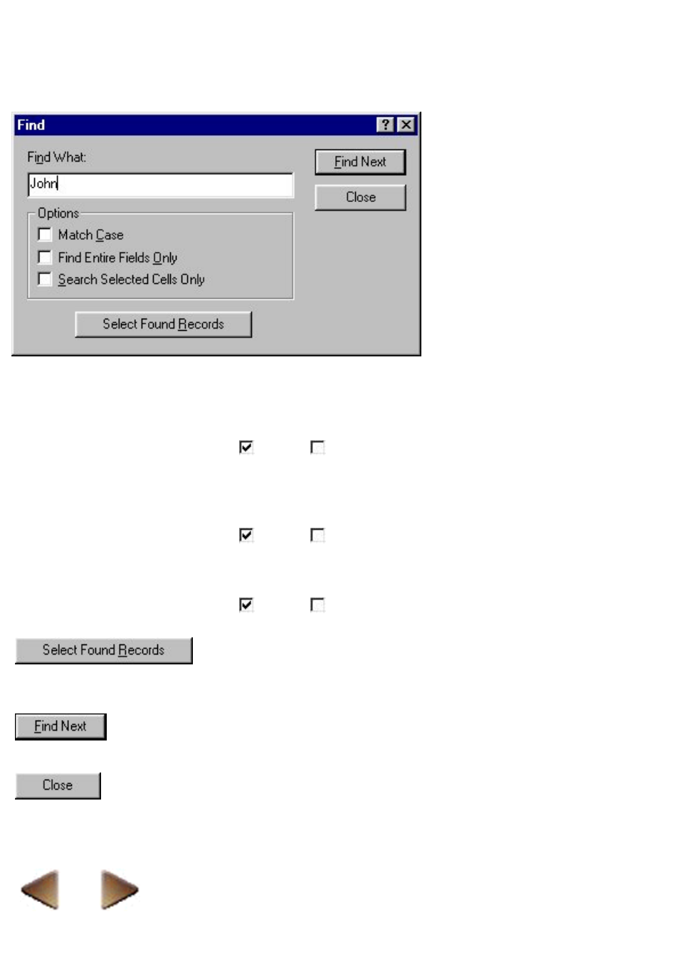 Find (only for a database document) | Brother P-TOUCH 3.1 User Manual | Page 106 / 203