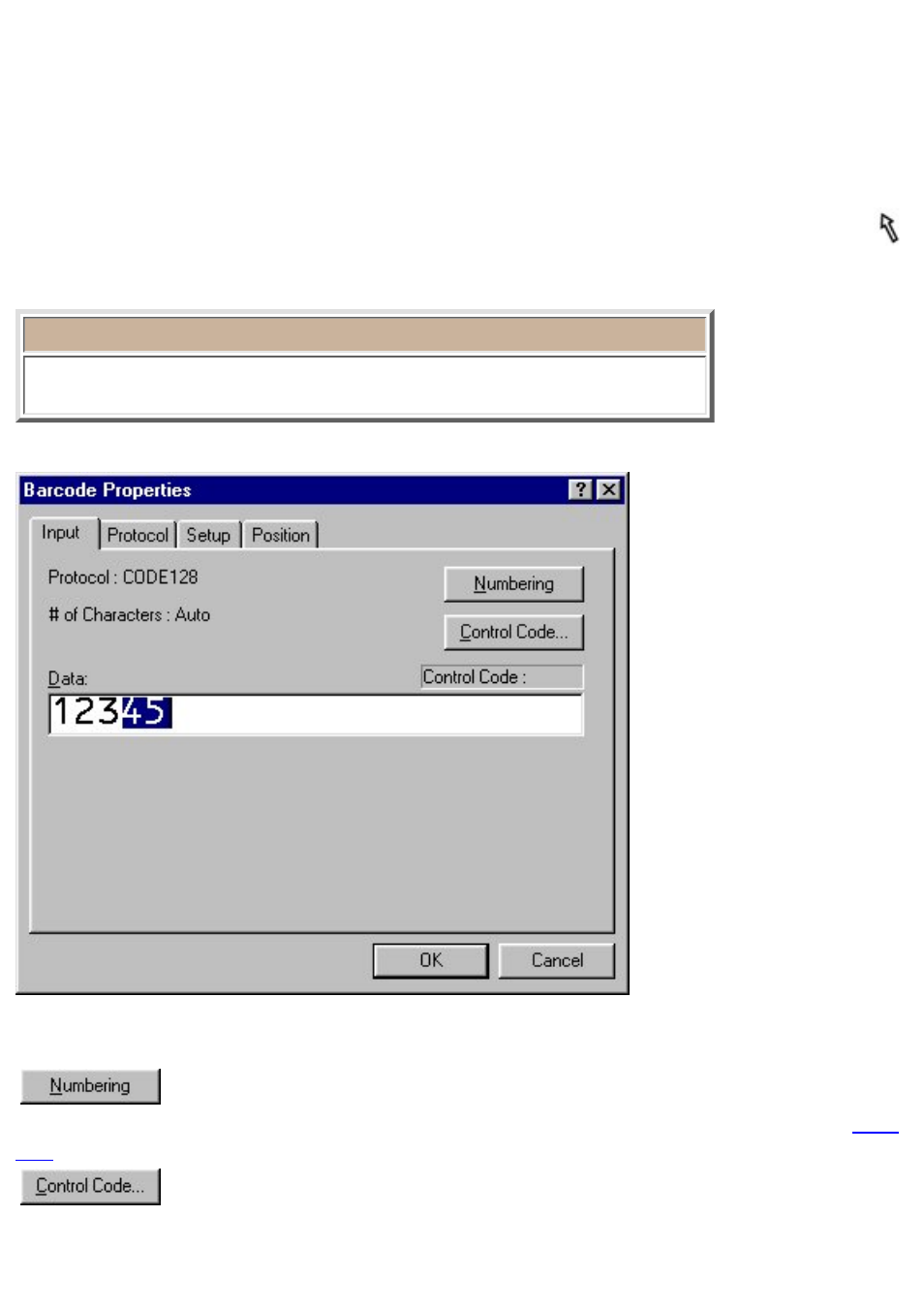 Insert (only for a layout document), Click here, Barcode (only for a layout document) | Brother P-TOUCH 3.1 User Manual | Page 115 / 203